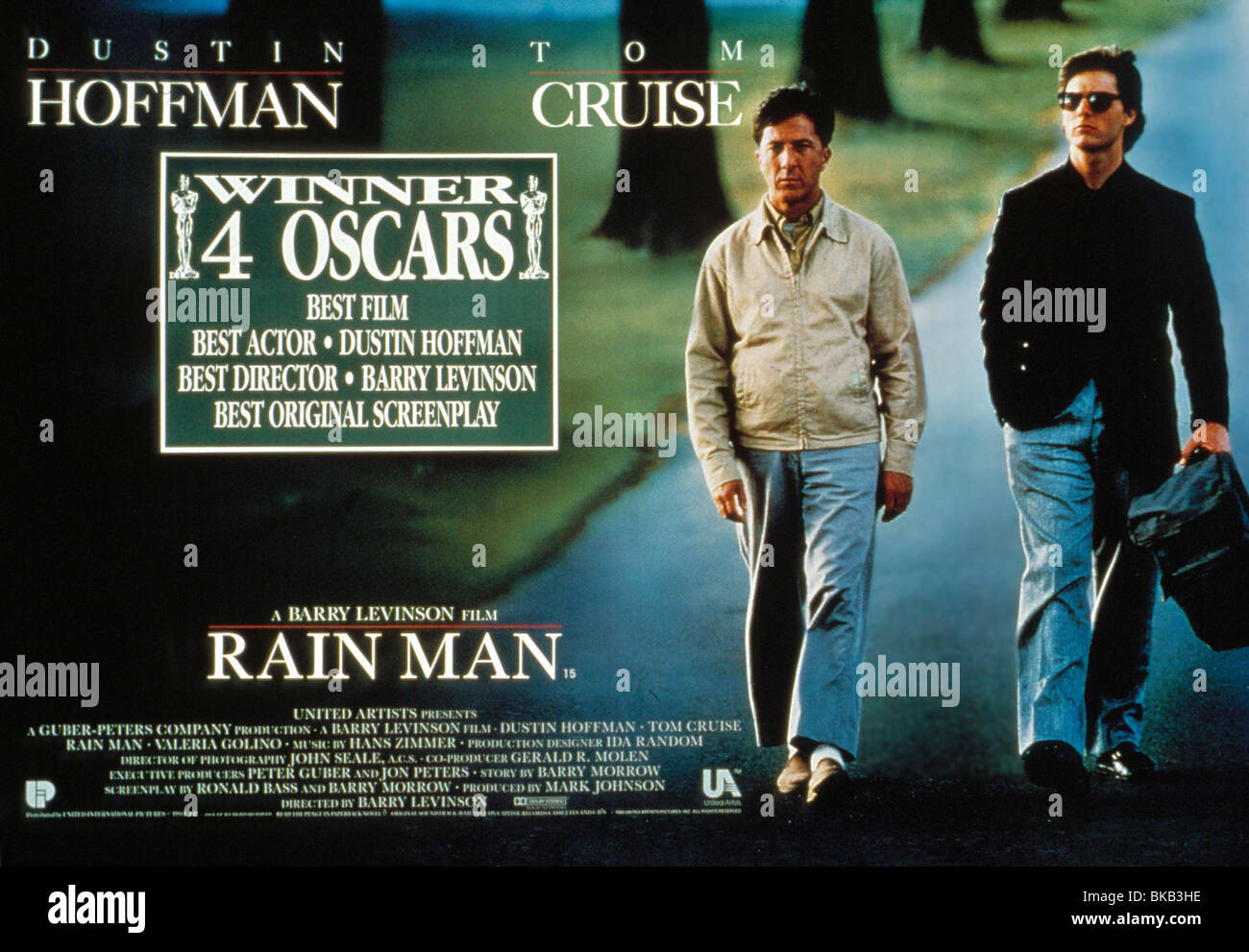 RAIN MAN (1988) Dustin Hoffman, TOM CRUISE POSTER RRAM 108 Photo Stock