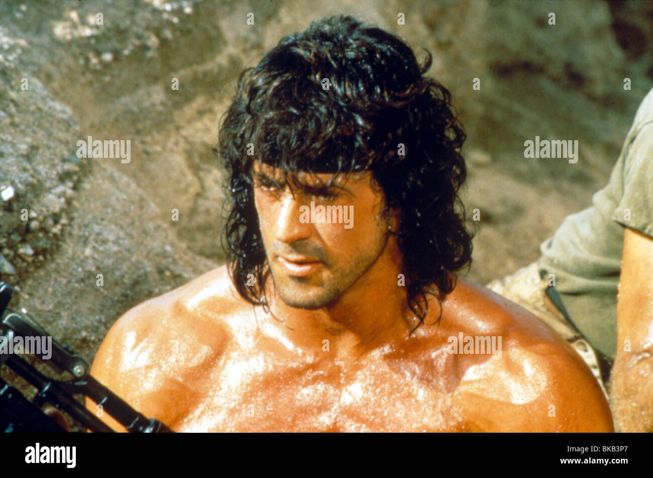 RAMBO III (1988), Sylvester Stallone MULLET, BANDANA RM3 063 Photo ...