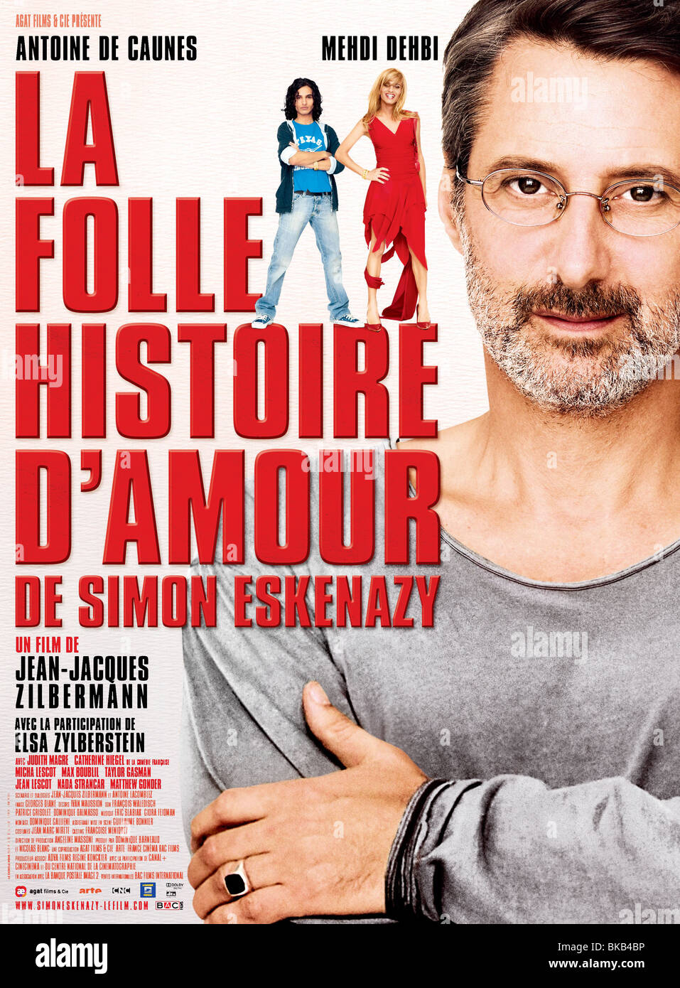 La folle histoire d'amour de Simon Eskenazy réalisé par Jean-Jacques  Zilbermann Année 2009 Antoine de Caunes Film poster (Fr Photo Stock - Alamy