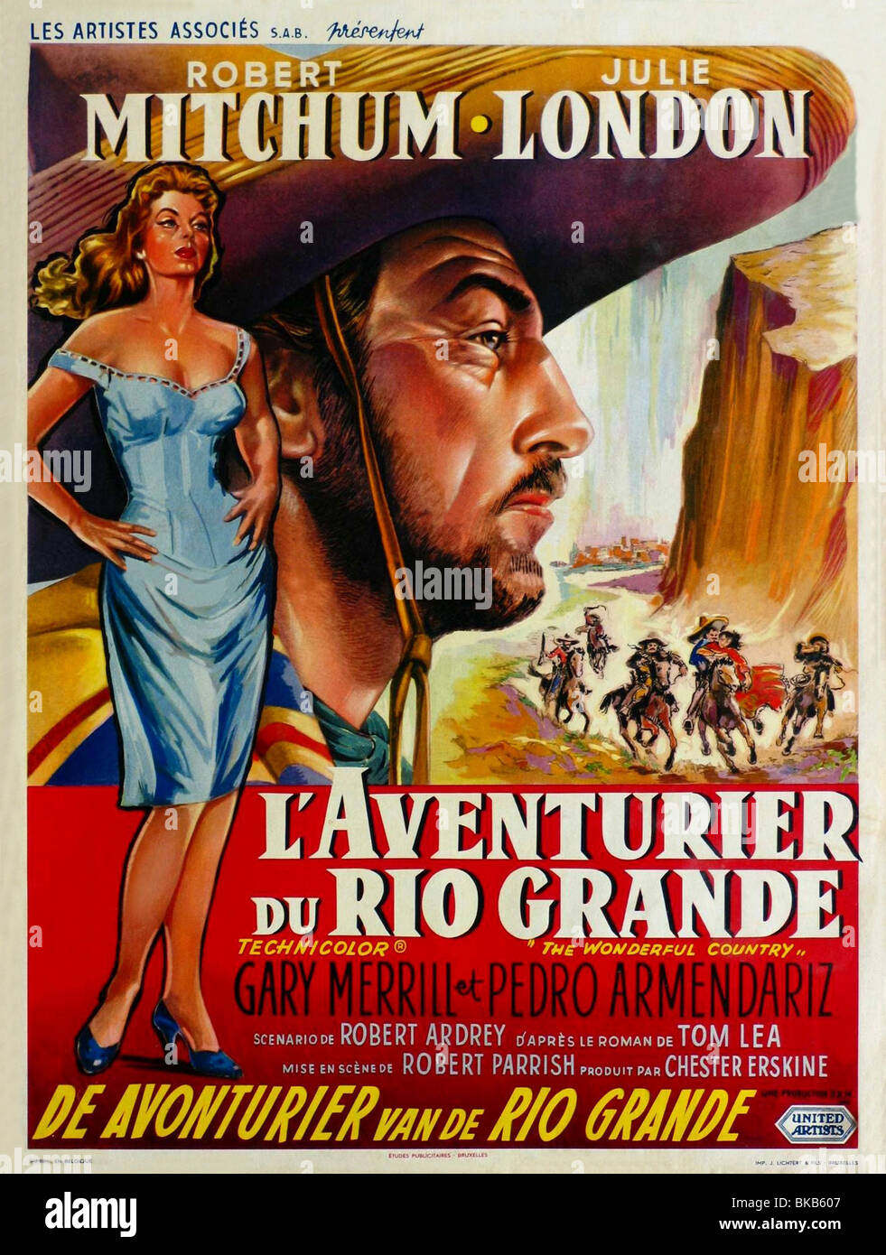 Le Merveilleux Pays Année : 1959 Réalisateur : Robert Parrish Film poster (Fr) Banque D'Images