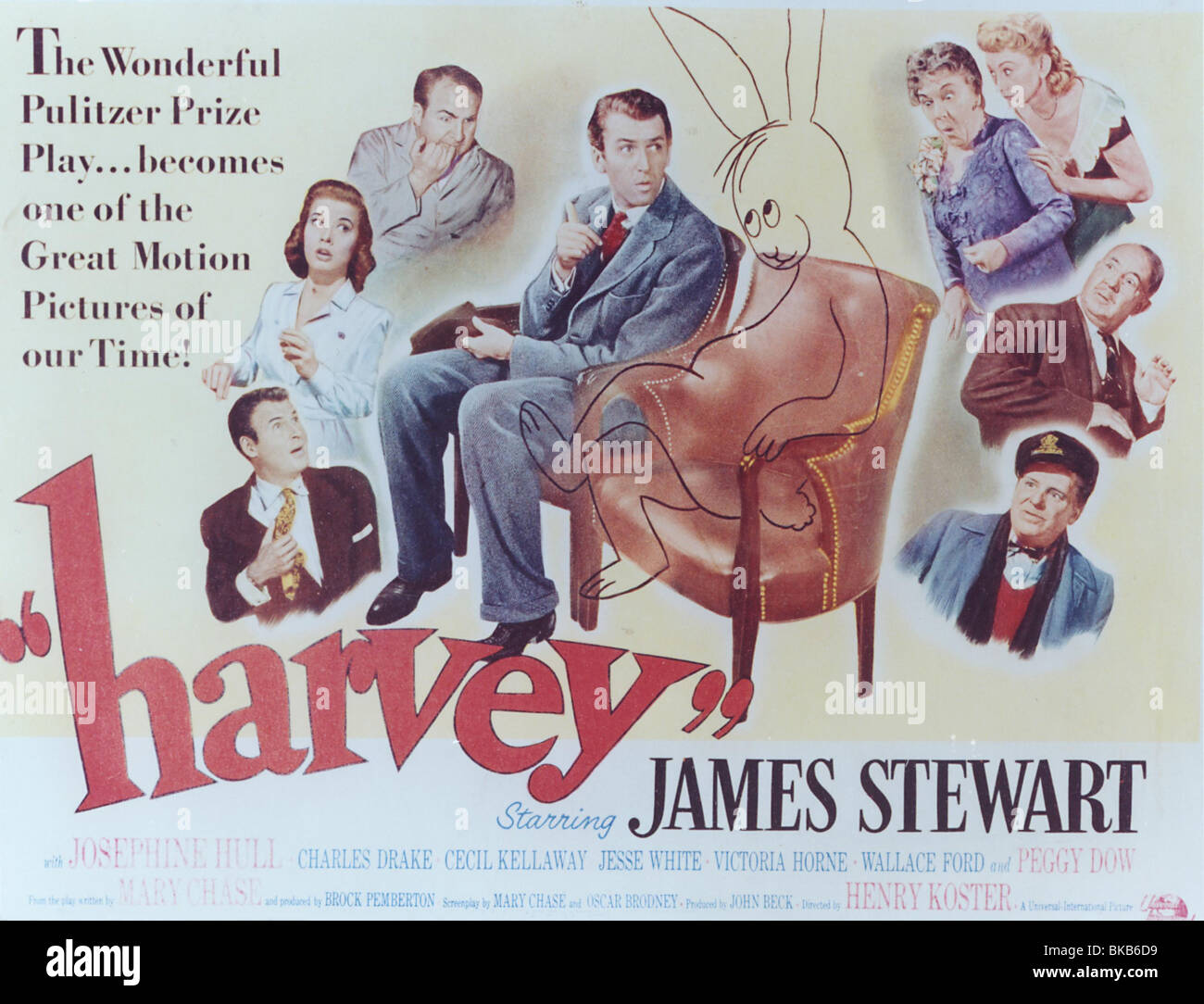 HARVEY -1950 POSTER Banque D'Images