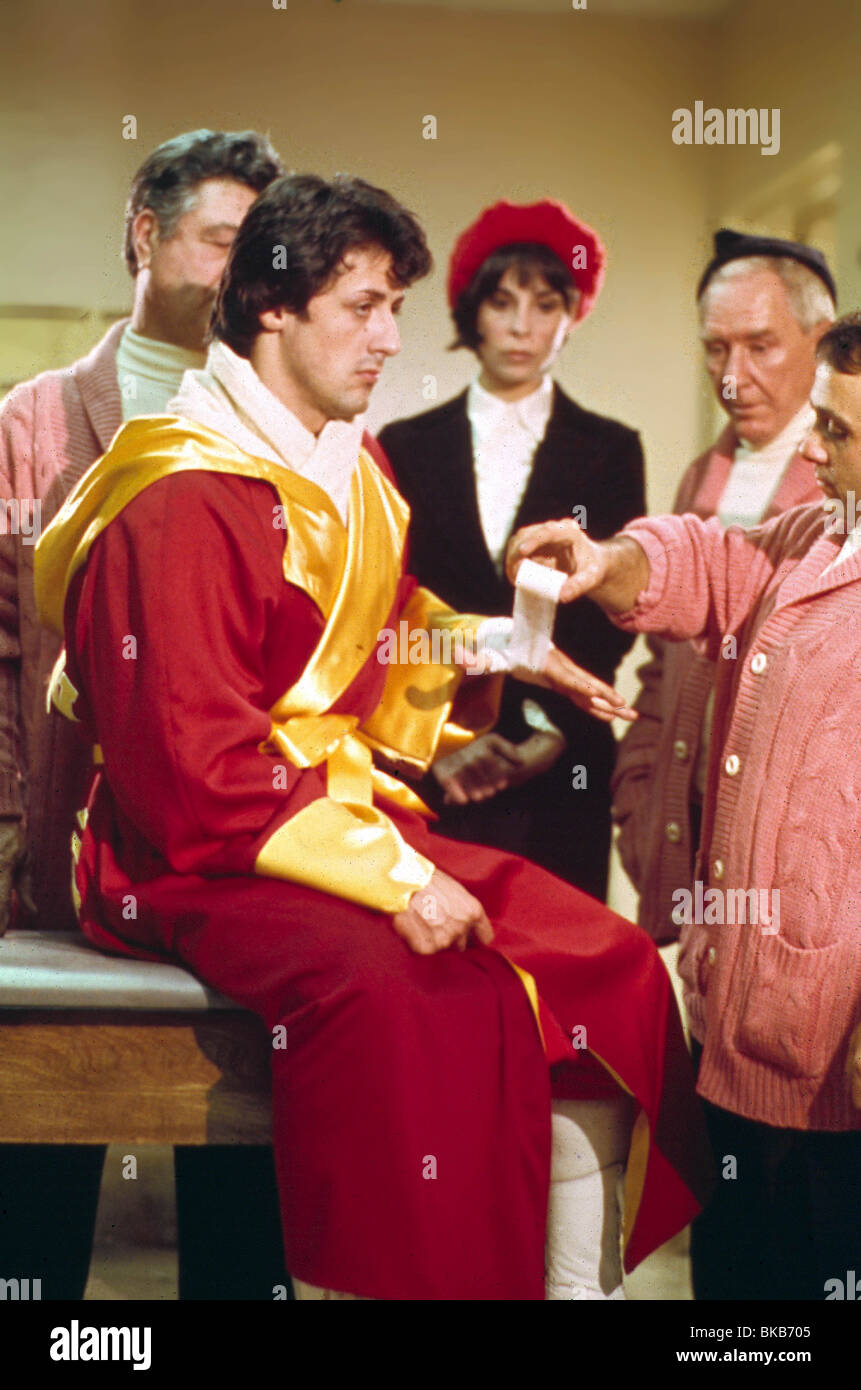 ROCKY (1976), Sylvester Stallone, Talia Shire, BURGESS MEREDITH RKY 022 Banque D'Images