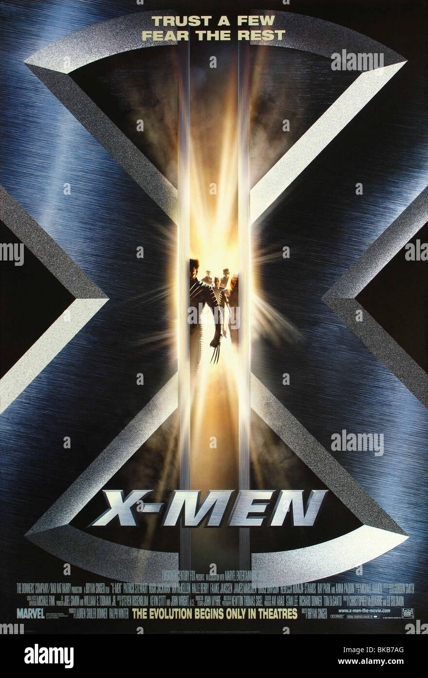 X hommes Année : 2000 Réalisateur : Bryan Singer Movie poster (USA) Banque D'Images