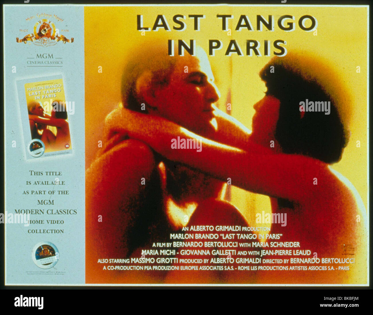 Dernier tango à Paris -1972 POSTER Banque D'Images