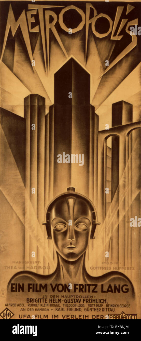 -1927 METROPOLIS POSTER Banque D'Images