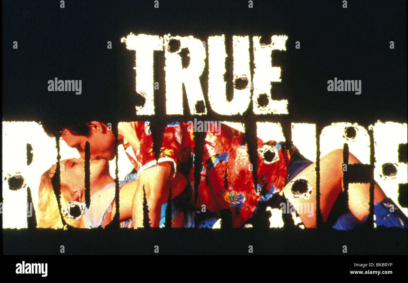 TRUE Romance (1993) Patricia Arquette, CHRISTIAN SLATER POSTER DRT 091 Banque D'Images