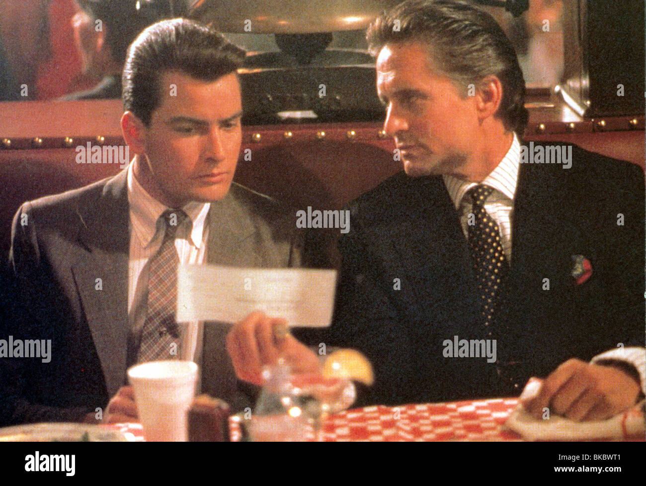 WALL STREET (1987) Charlie Sheen, MICHAEL DOUGLAS FOH 008WLS Banque D'Images