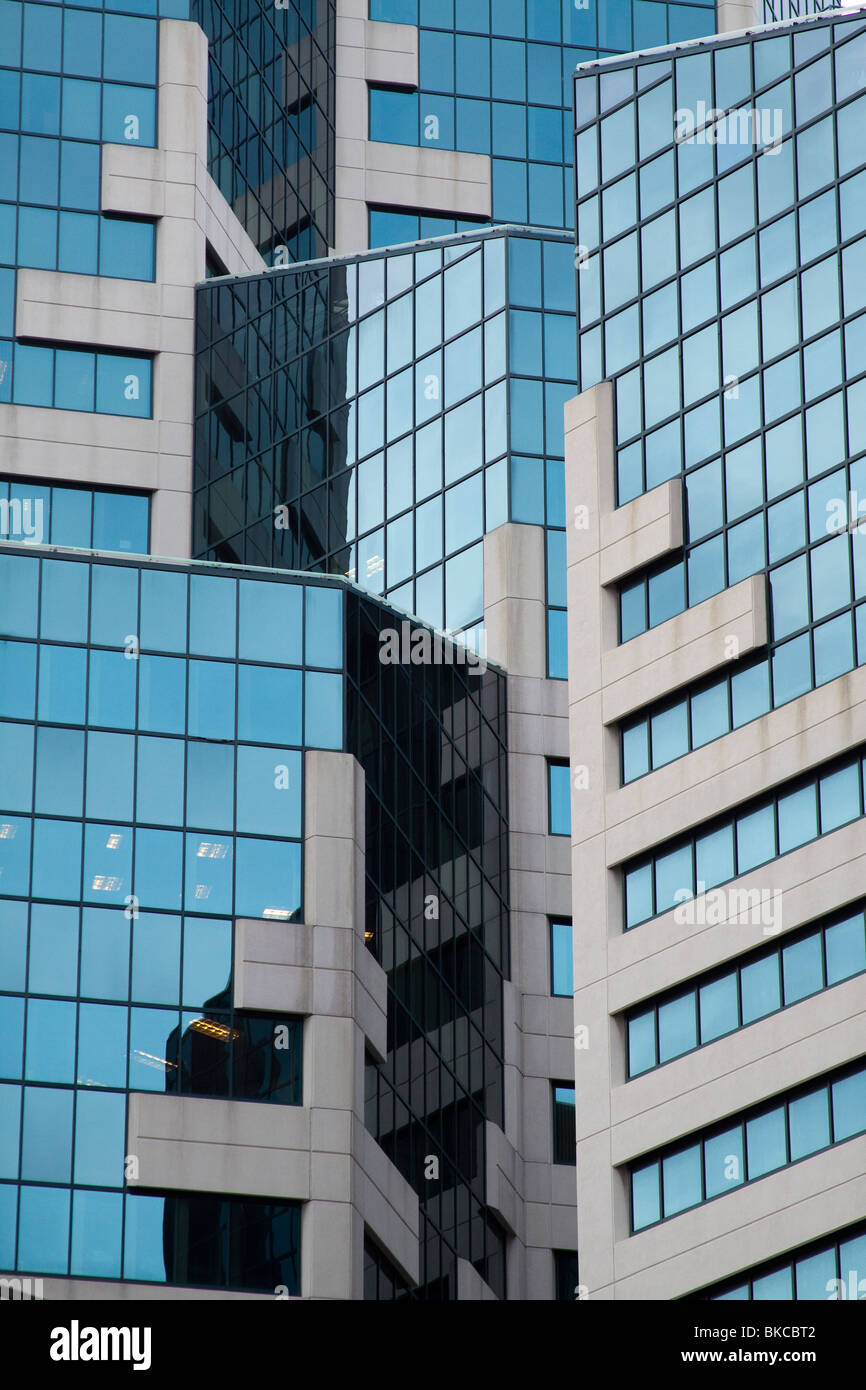 Détail de l'architecture moderne de l'hôtel Westin du centre-ville de San Diego Banque D'Images