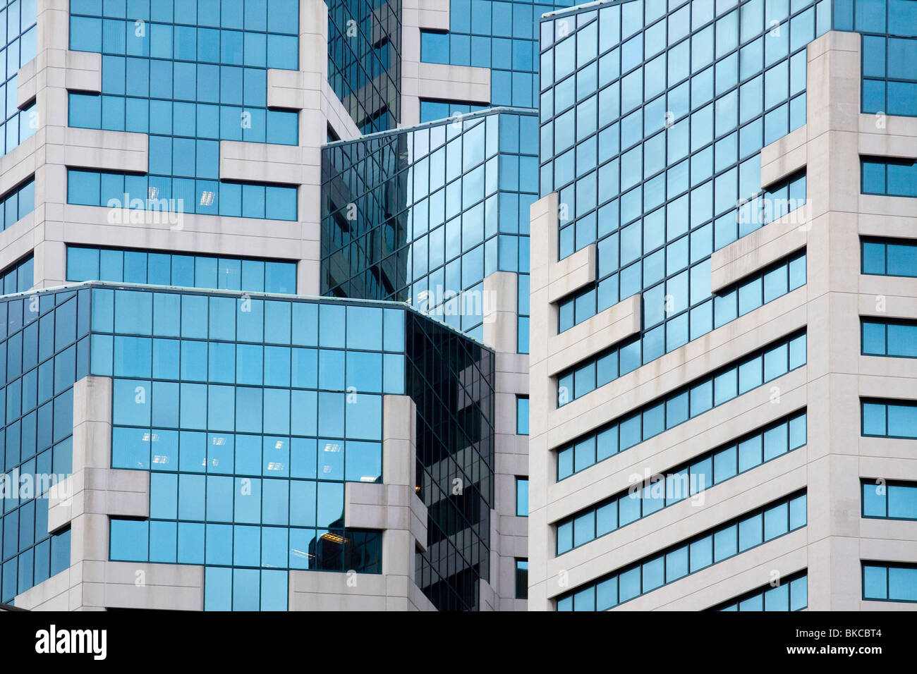Détail de l'architecture moderne de l'hôtel Westin San Diego Hotel dans le centre-ville de San Diego en Californie Banque D'Images