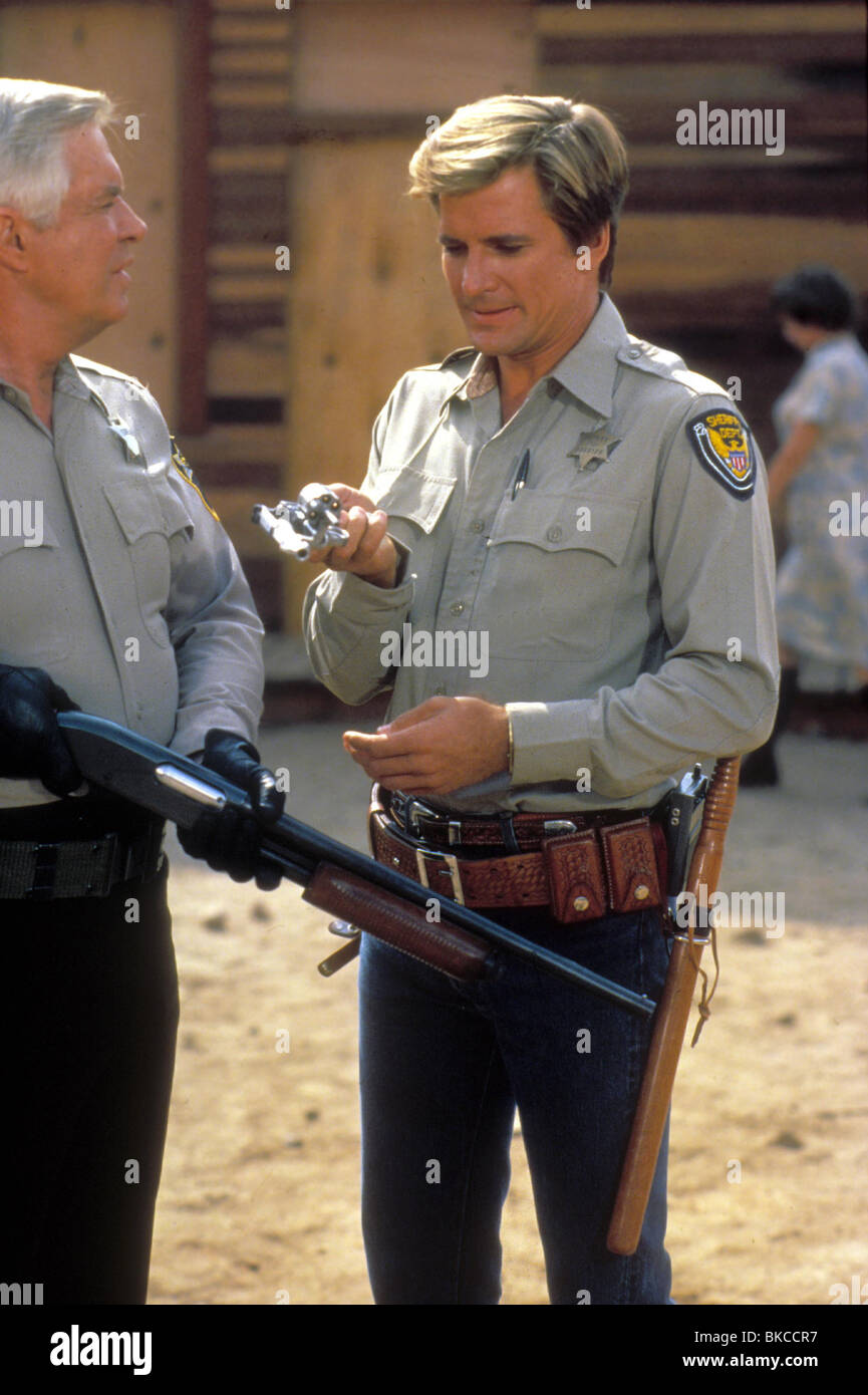 L'A-TEAM (TV) GEORGE PEPPARD, Dirk Benedict 012 ATM Banque D'Images