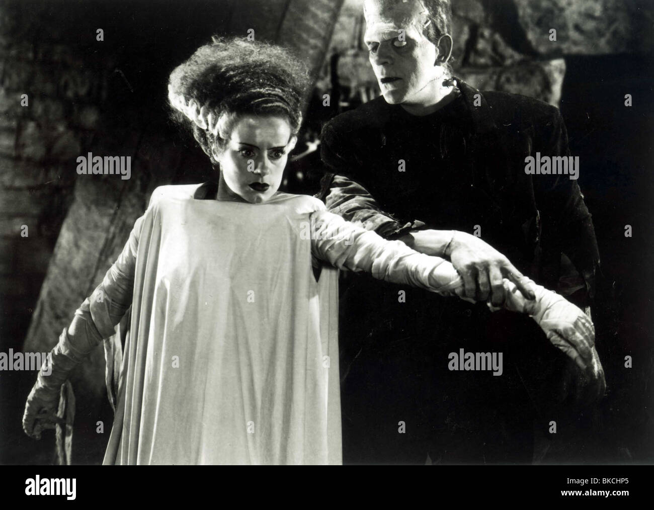 La fiancée de Frankenstein (1935), Elsa Lanchester, Boris Karloff BOFS 003P Banque D'Images