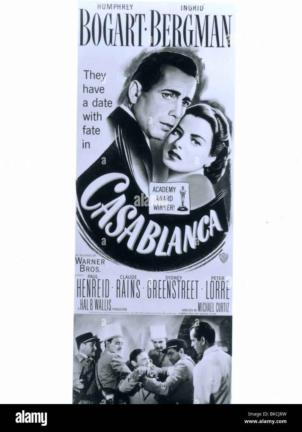 CASABLANCA -1942 POSTER Banque D'Images