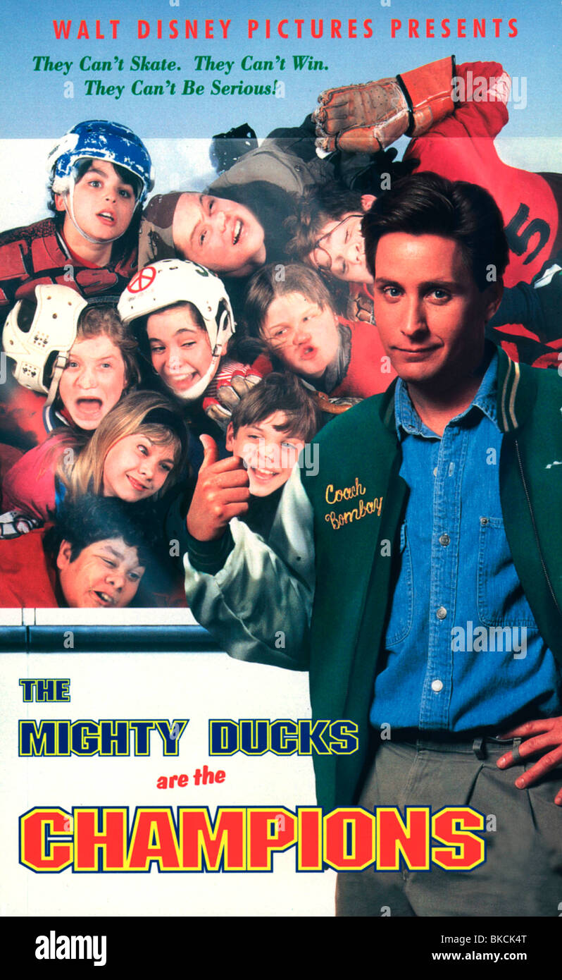 CHAMPIONS (1992) The Mighty Ducks (ALT) EMILIO ESTEVEZ CHMP 001VS Banque D'Images