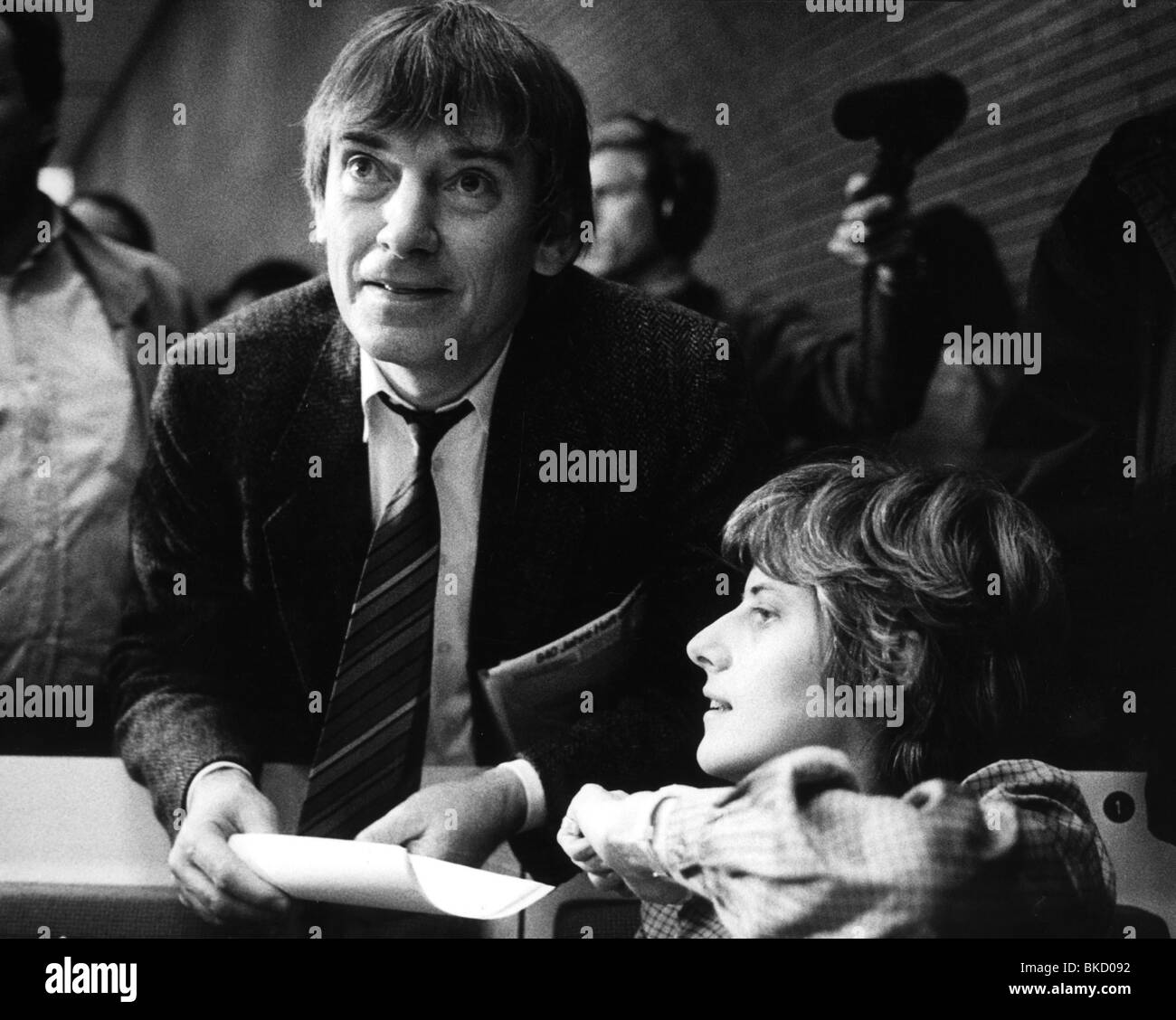 Schily, Otto, * 20.7.1932, politicien allemand (SPD), demi-longueur, avec Petra Kelly, conférence du parti fédéral des Verts, Hambourg, 7.- 9.12.1984, , Banque D'Images