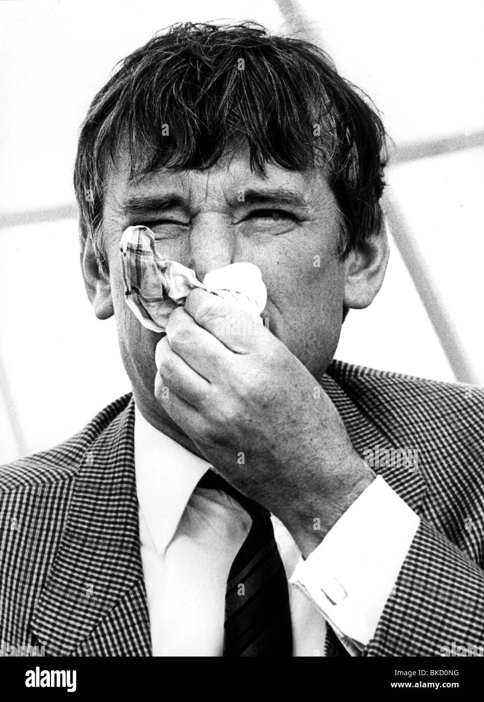 Otto Schily, 20.7.1932, *, homme politique allemand (SPD), portrait, Église protestante allemande congrès, Duesseldorf, 5.- 9.6.1985, Banque D'Images