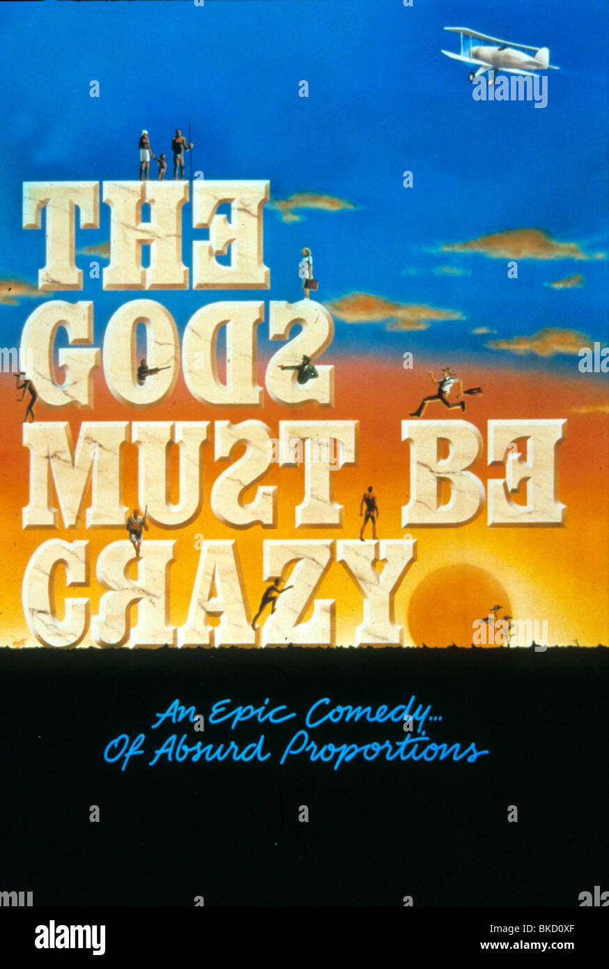 Les Dieux sont tombés sur la tête (1980) POSTER GMBC 002 Banque D'Images