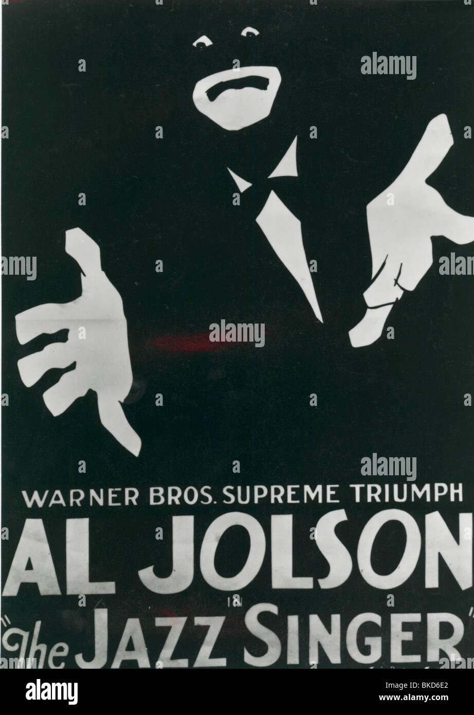 Le Chanteur de jazz affiche -1927 Banque D'Images