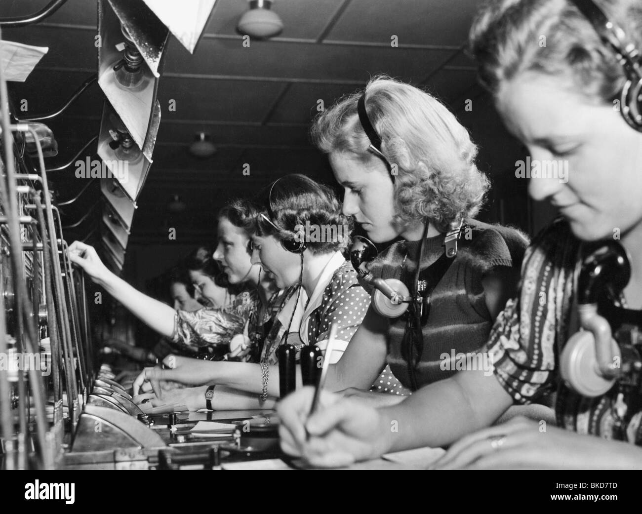 courrier / poste, téléphone, téléphonistes, années 1950, , Banque D'Images