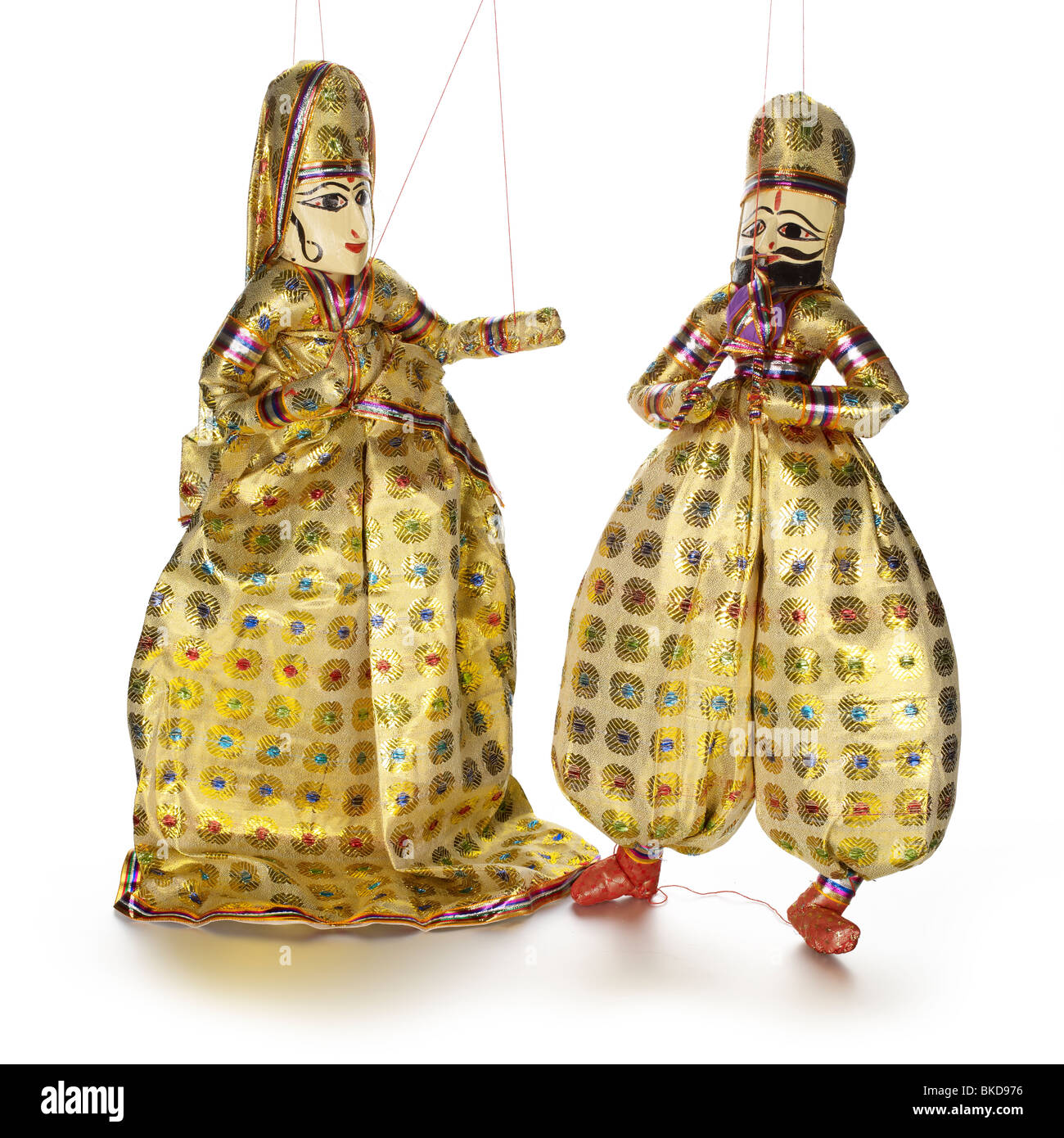 Marionnettes indiennes Banque D'Images