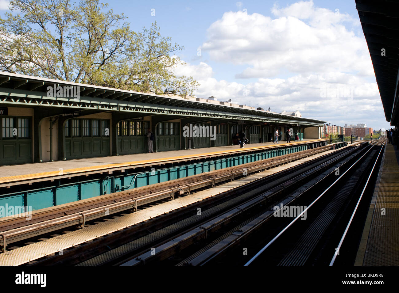 Métro, élevée, Bronx, NYC Banque D'Images