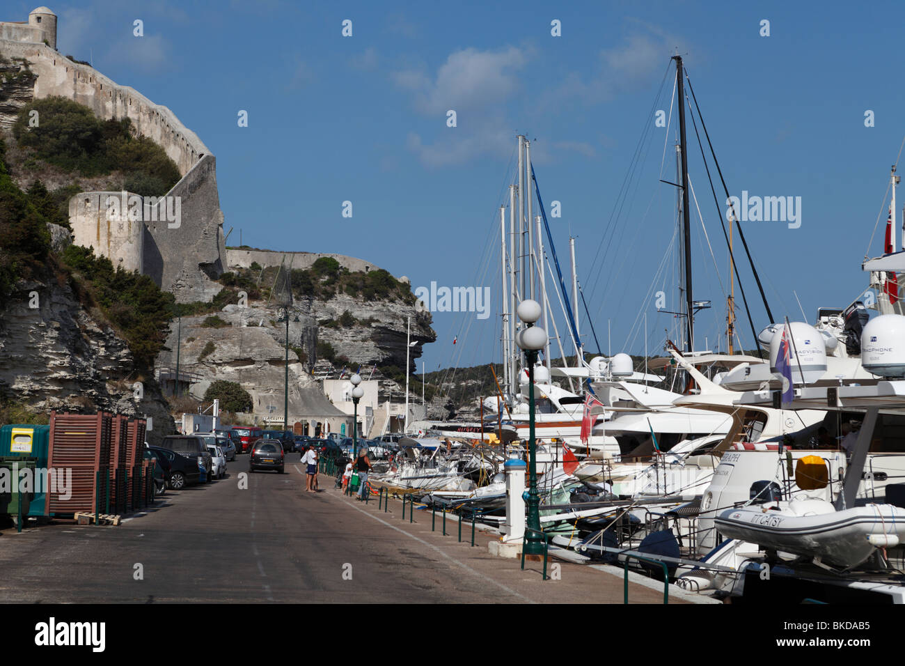 Port de Bonifacio corse Banque D'Images