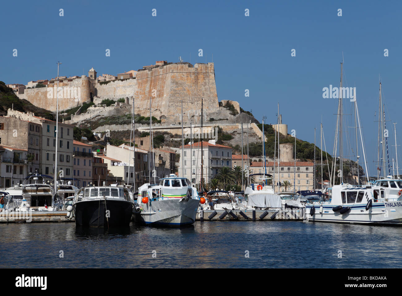 Port de Bonifacio corse Banque D'Images