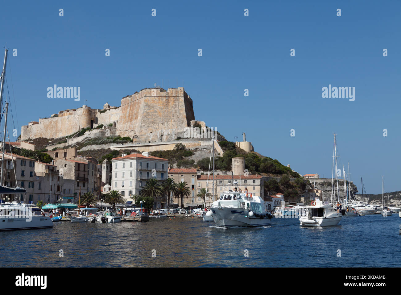 Port de Bonifacio corse Banque D'Images