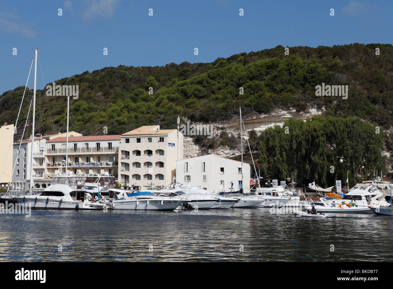Port de Bonifacio corse Banque D'Images
