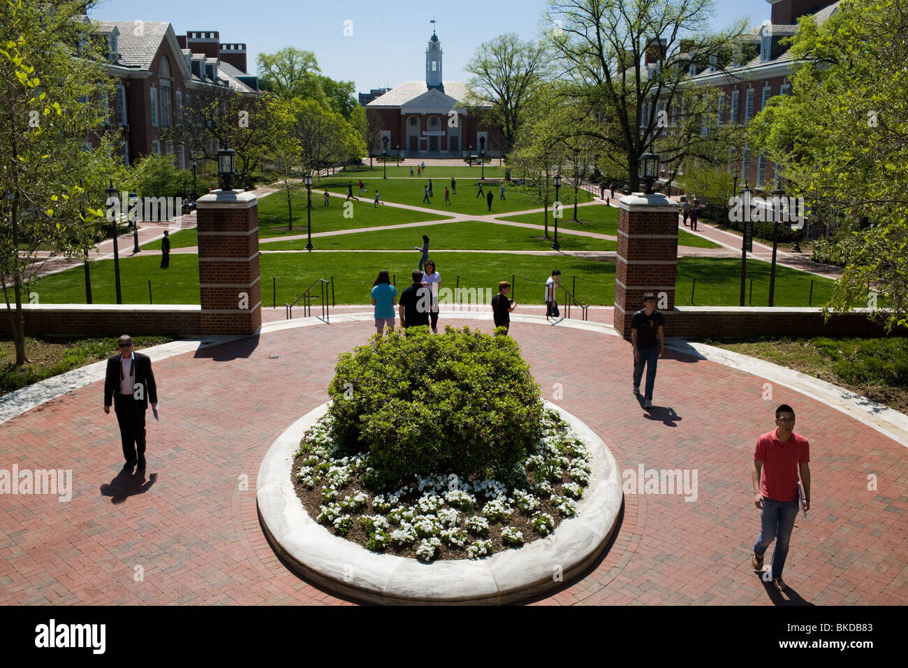 Université Johns Hopkins, Baltimore, Maryland, États-Unis. Banque D'Images