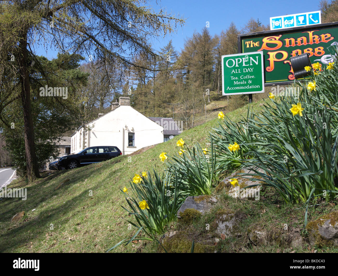 Snake Pass Inn, Peak District,Angleterre,UK Banque D'Images Snake Pass Inn, Peak District,Angleterre,UK Banque D'Images