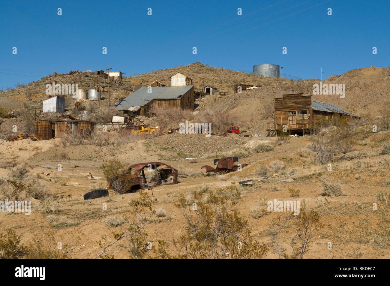 Périphérie de Randsburg ville minière du désert de Mojave, Californie Banque D'Images