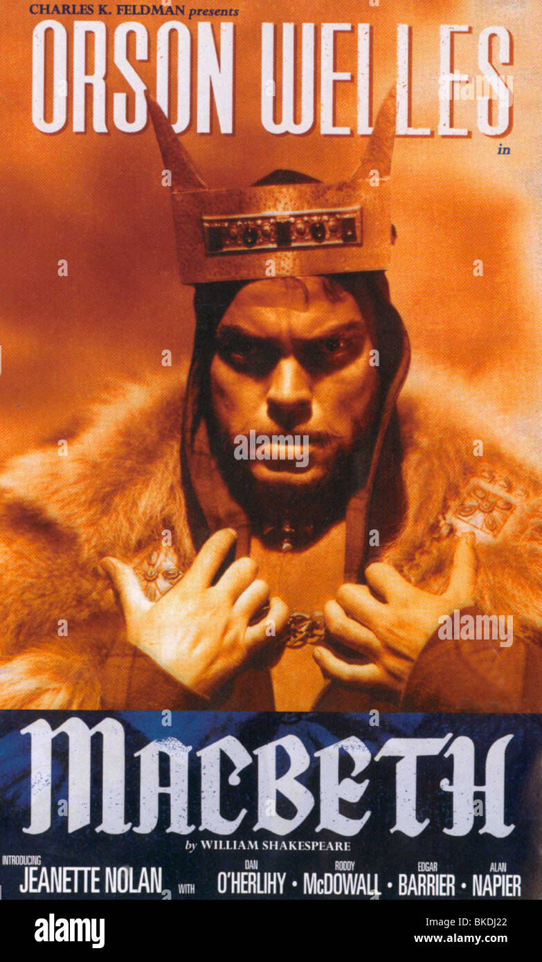 MACBETH -1948 POSTER Banque D'Images
