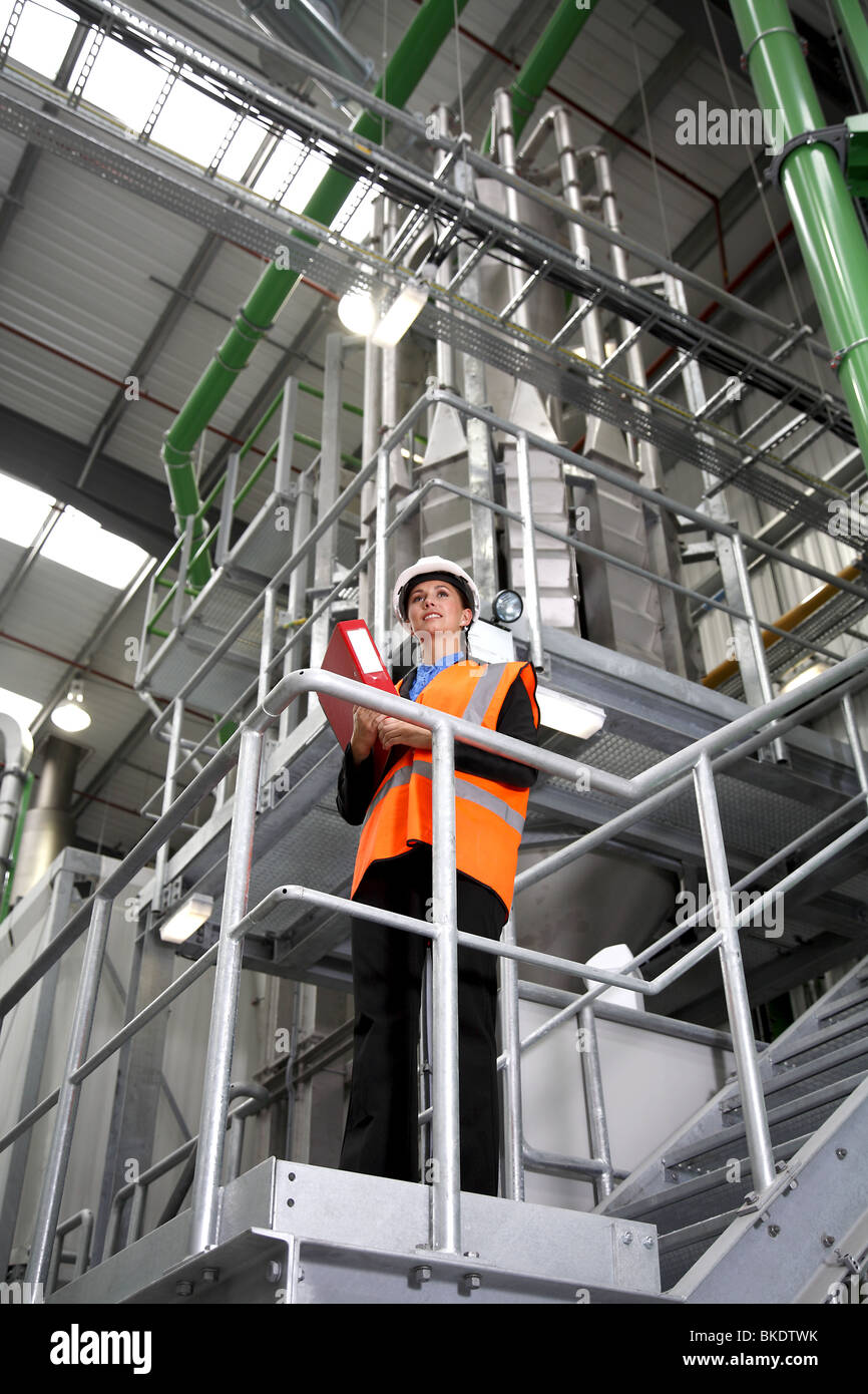 Gestionnaire d'usine femelle Banque D'Images