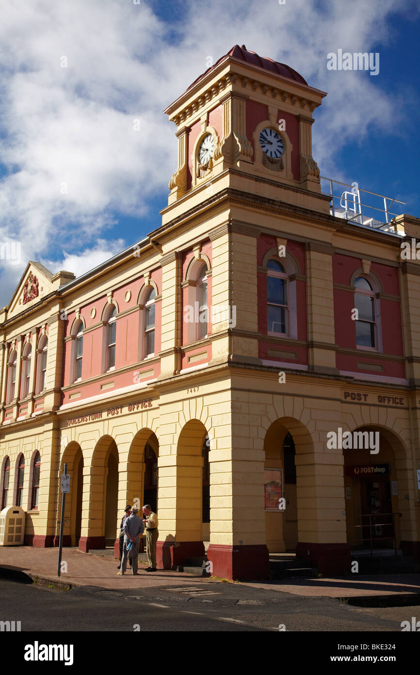 Bureau de poste, Queenstown, dans l'ouest de la Tasmanie, Australie Banque D'Images