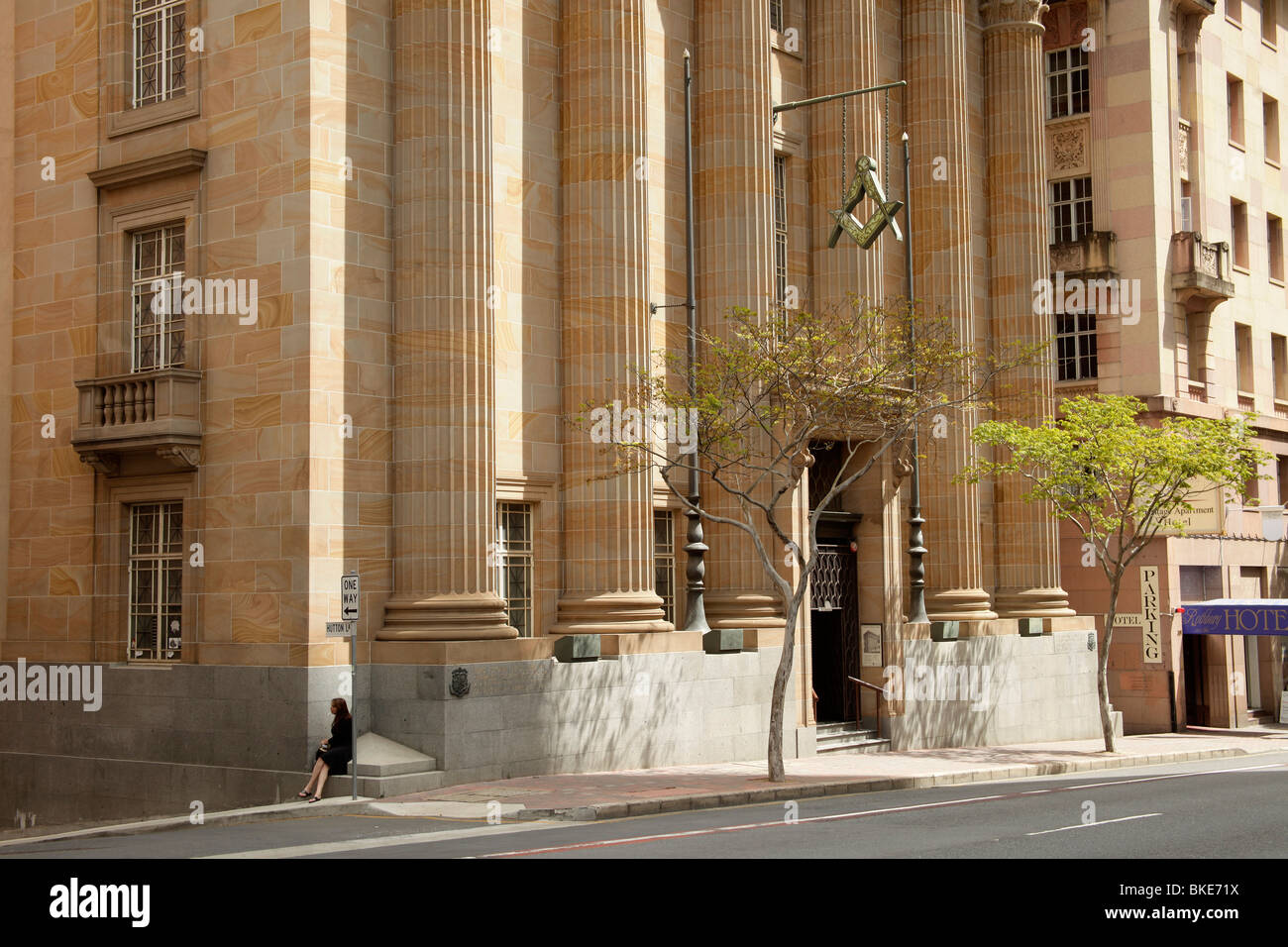 Les Francs-maçons Ann Street Memorial Centre, siège de l'engin à Brisbane, Queensland, Australie Banque D'Images