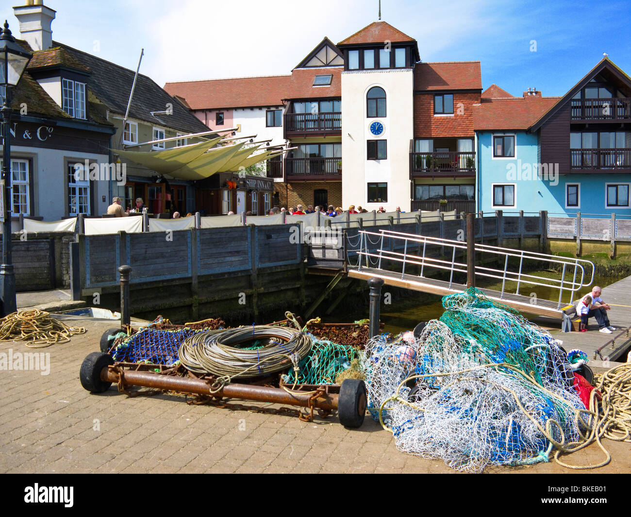 Le port de Lymington, Hampshire Banque D'Images
