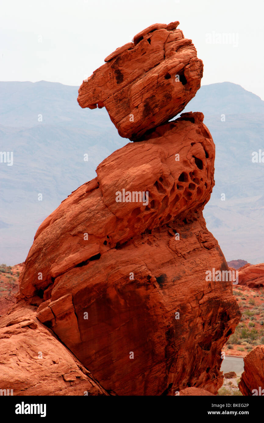 Équilibrage de Rock Banque D'Images