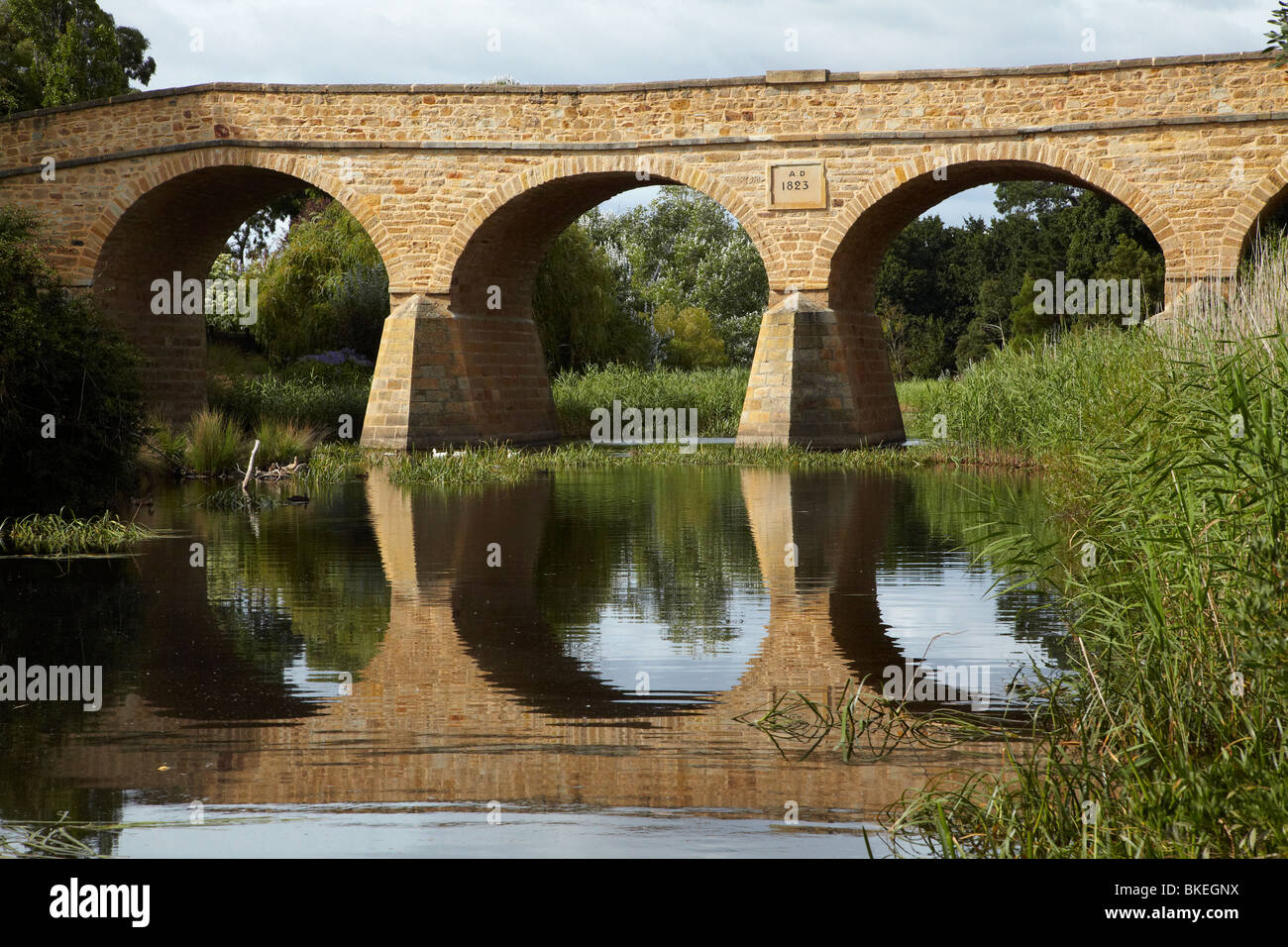 Historic Richmond Bridge (pont le plus ancien de l'Australie), de Richmond, de Tasmanie, Australie Banque D'Images