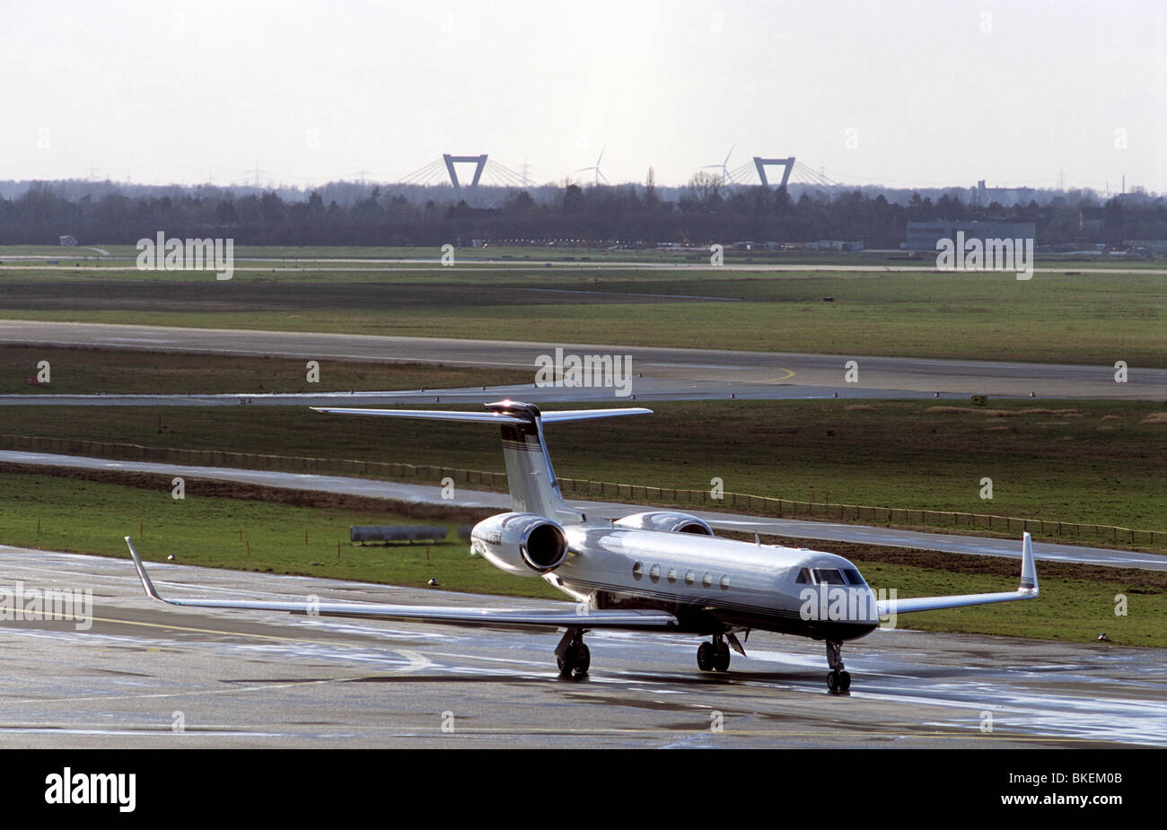 Gulfstream G-V private passenger jet (N33M) Banque D'Images