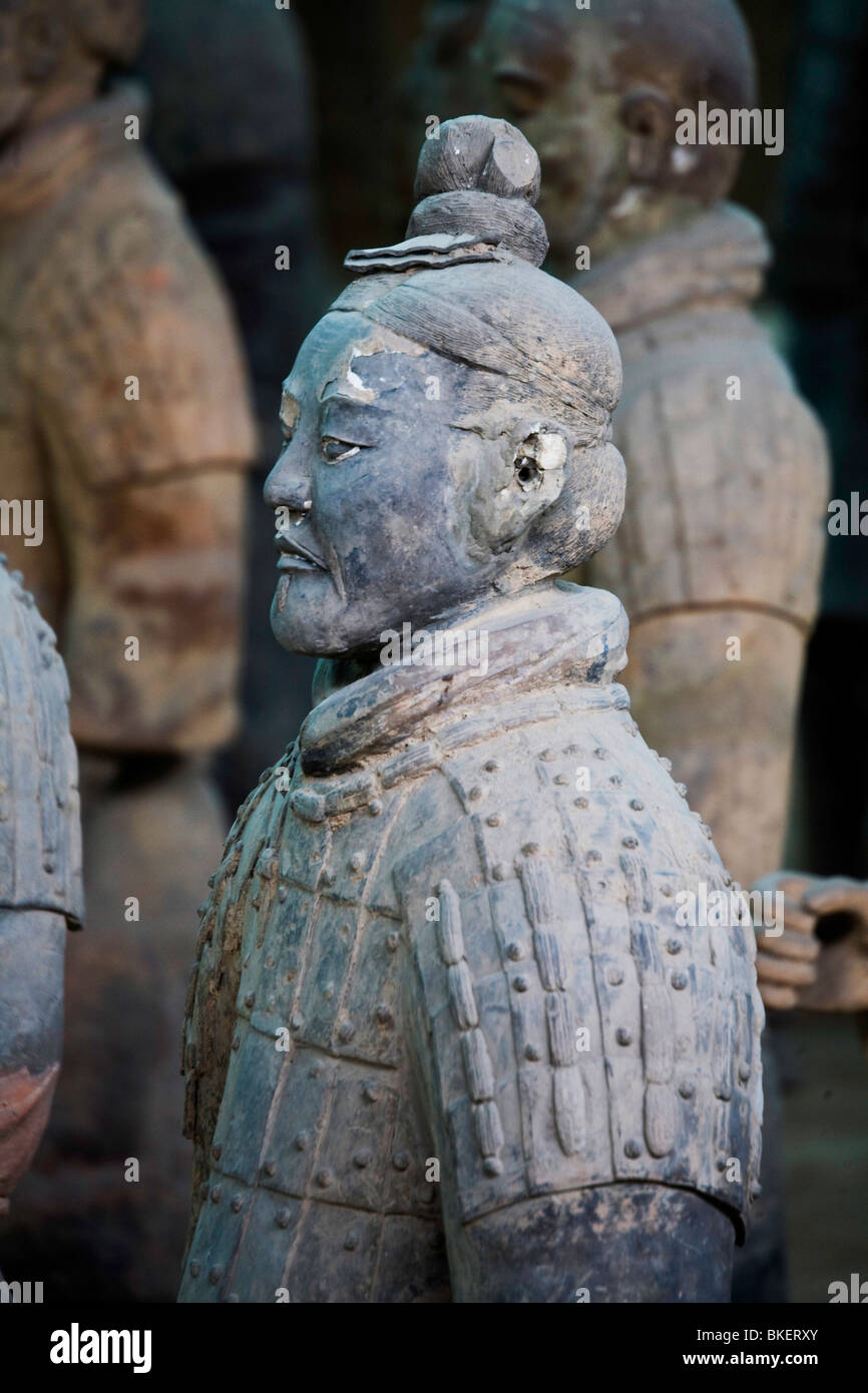 Le patrimoine mondial, l'armée de terre cuite de l'empereur Qin Shi Huandis à l'extérieur de la ville chinoise Xián Banque D'Images