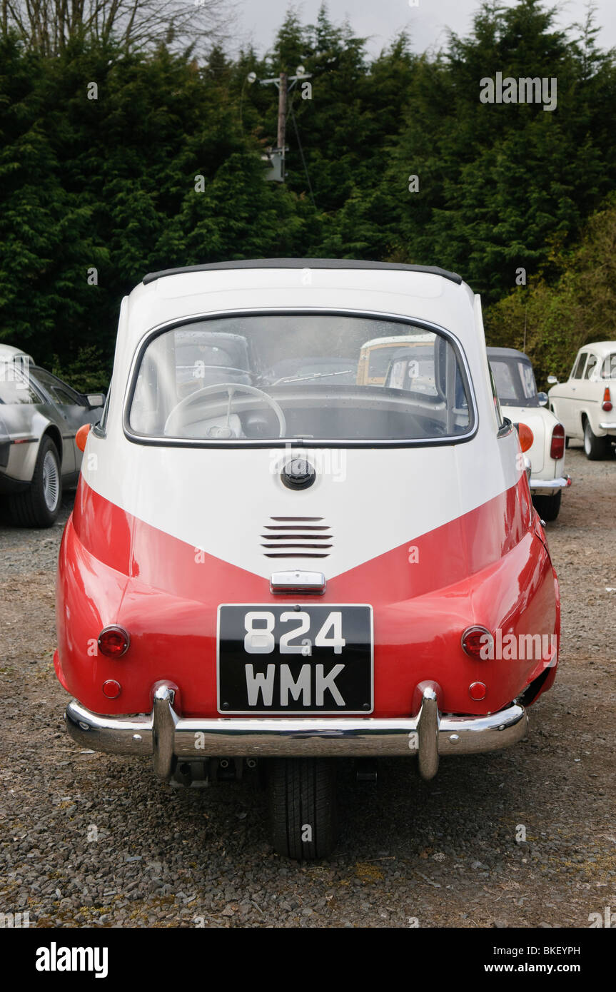 L'arrière d'une BMW Isetta voiture bulle Banque D'Images