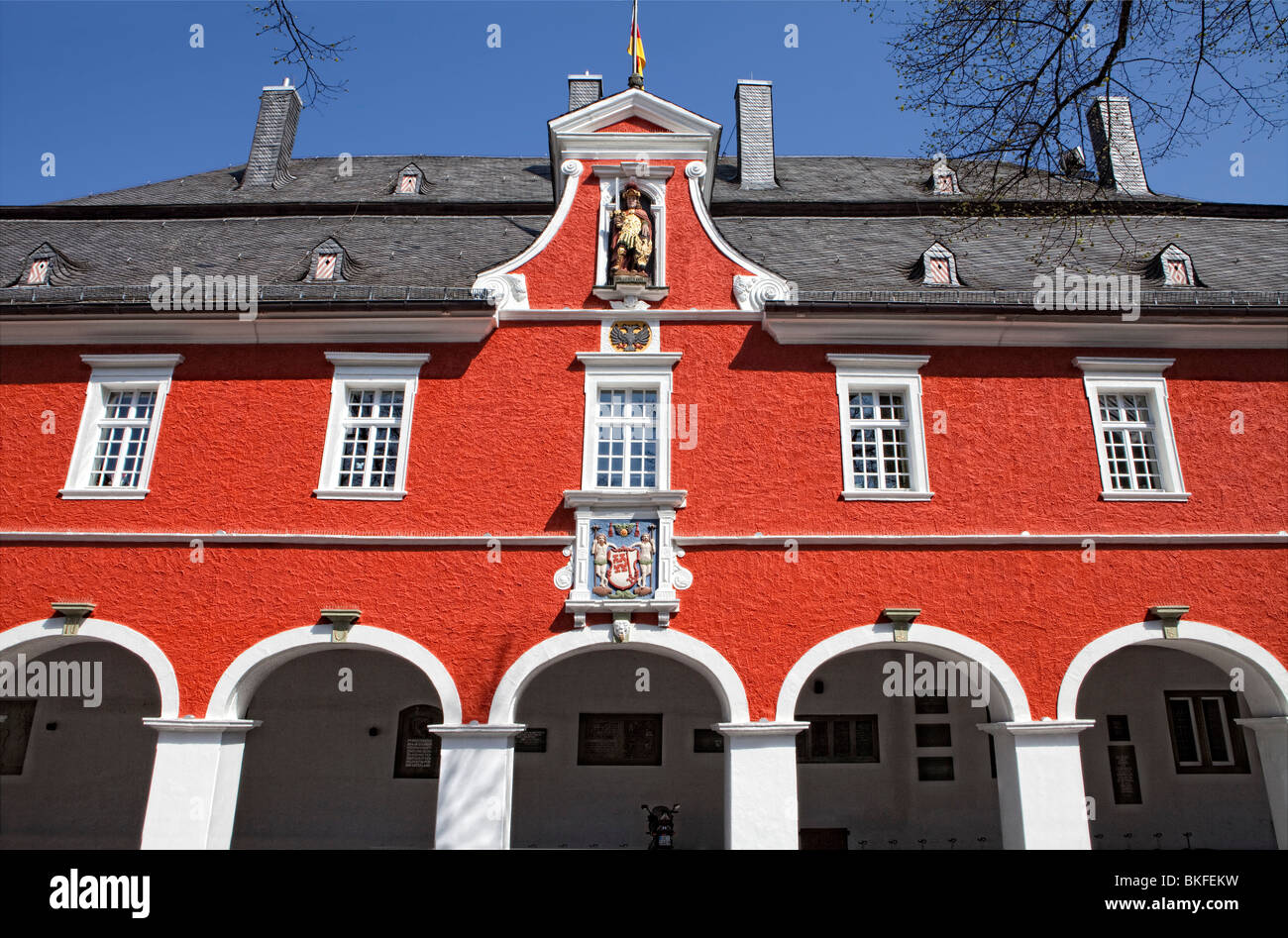 Ancien hôtel de ville, aile ouest, Soest, Rhénanie du Nord-Westphalie, Allemagne Banque D'Images