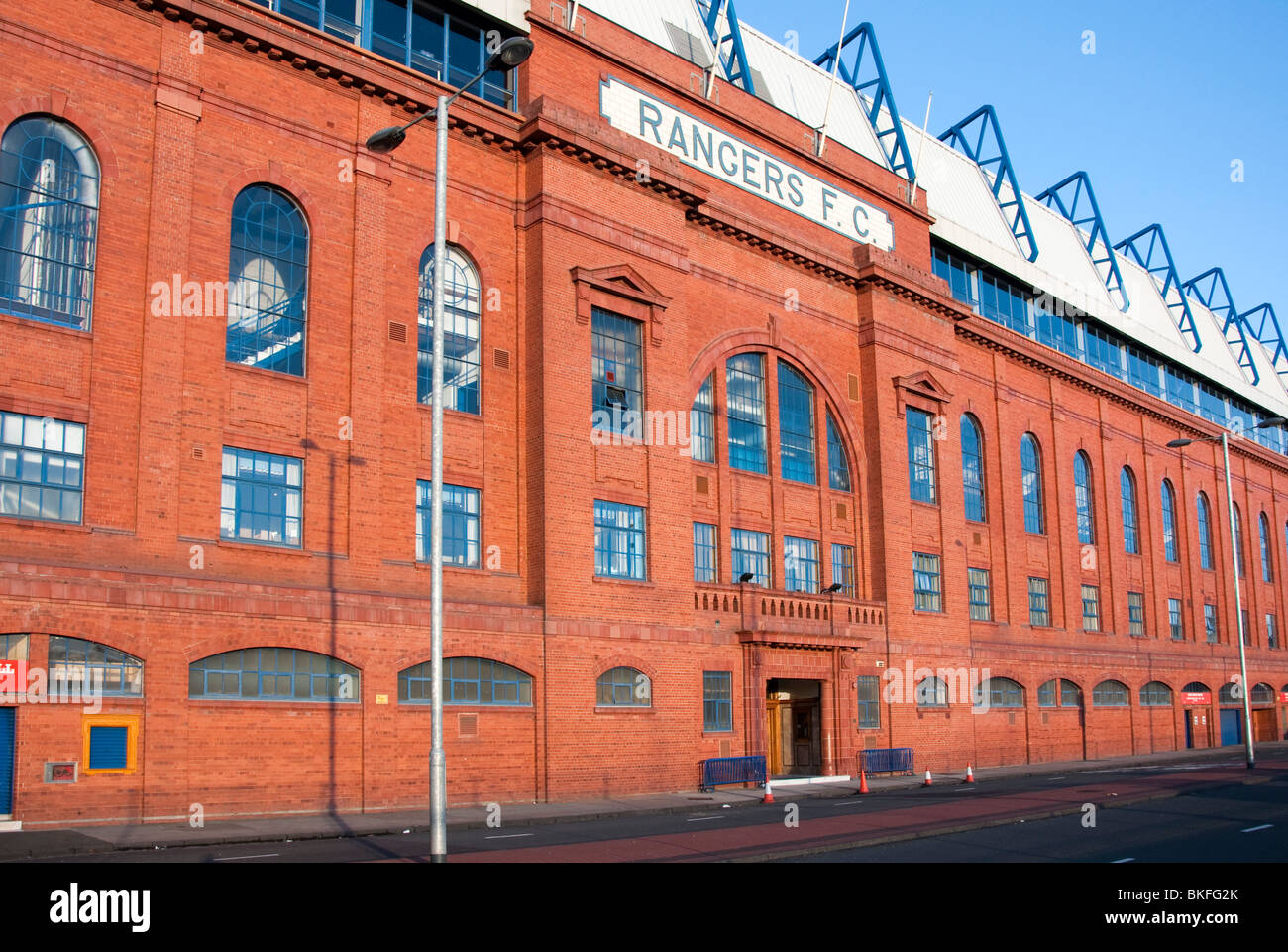 La tribune principale du Stade Ibrox 150 Edmiston Drive Glasgow Govan Banque D'Images