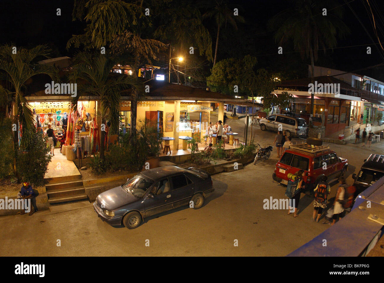 Centre-ville de Montezuma, Costa Rica. Banque D'Images