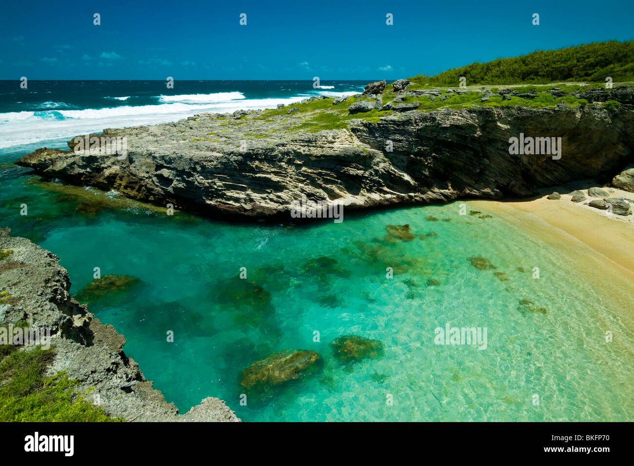 ANSE BOUTEILLE, l'île Rodrigues, MAURICE REPUBLIC Photo Stock - Alamy