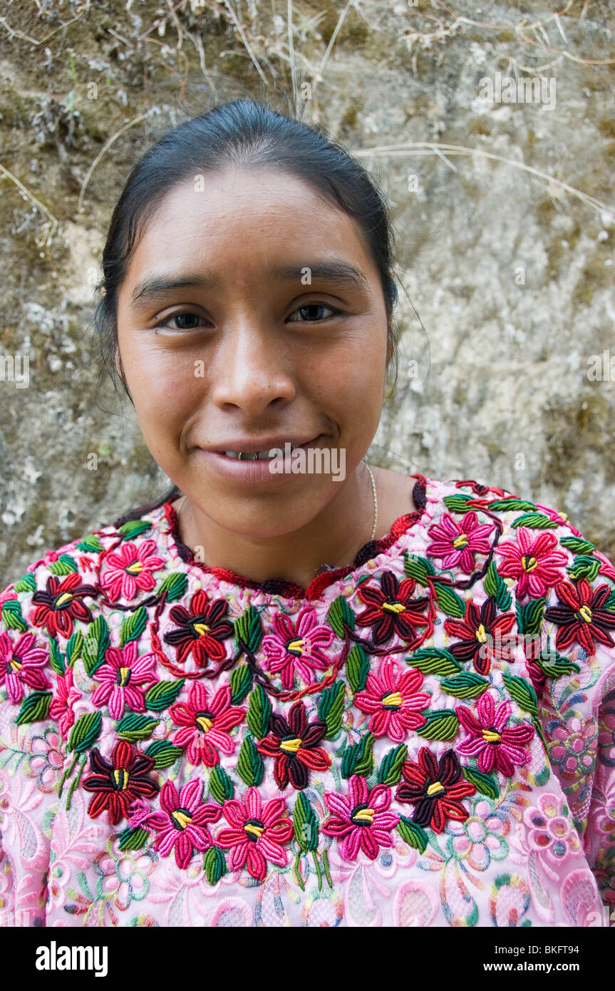 Femme Maya du Guatemala Banque D'Images