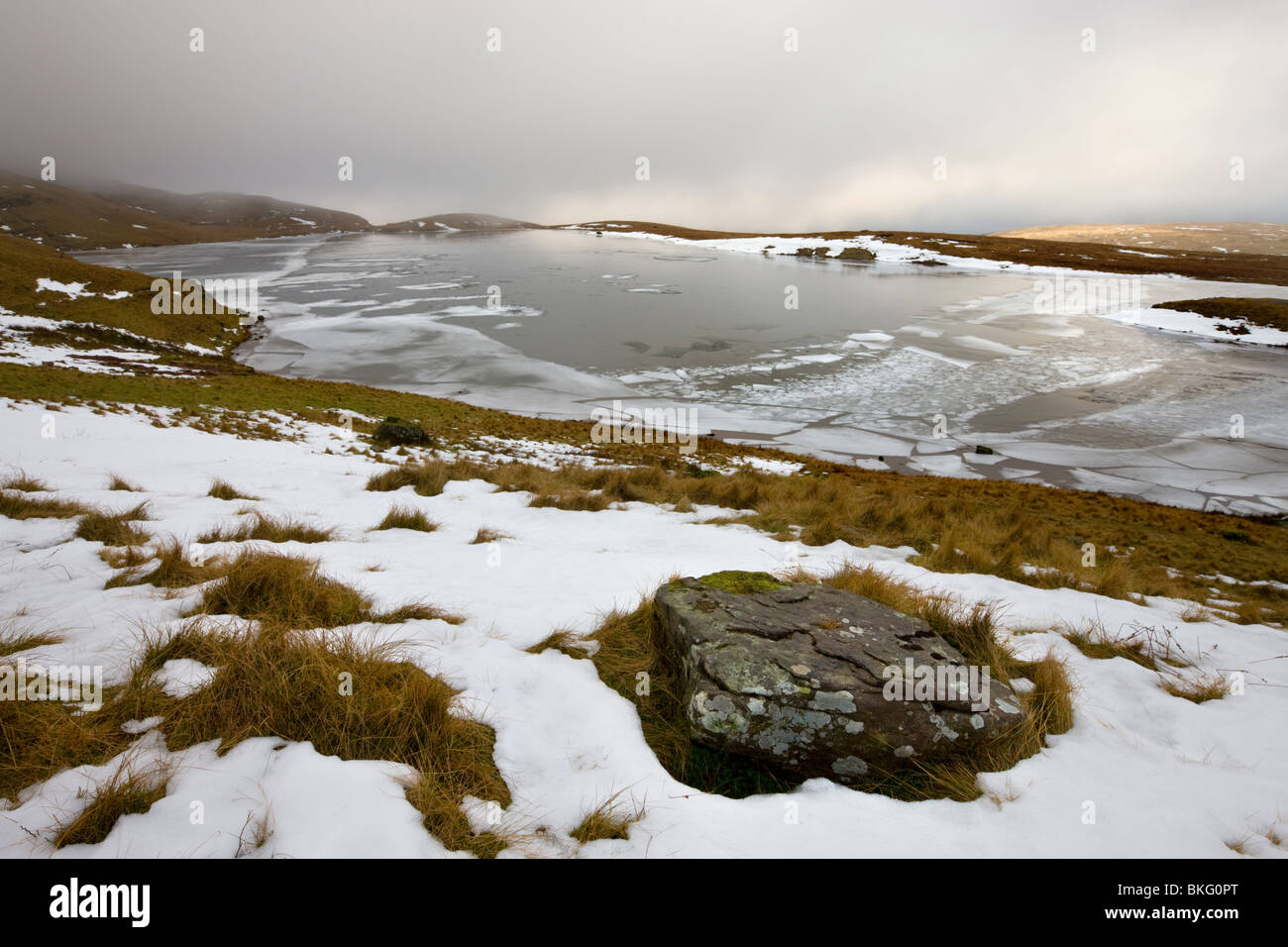 Llyn y Fan Fawr, Black Mountain, parc national de Brecon Beacons, Pays de Galles, Royaume-Uni Banque D'Images