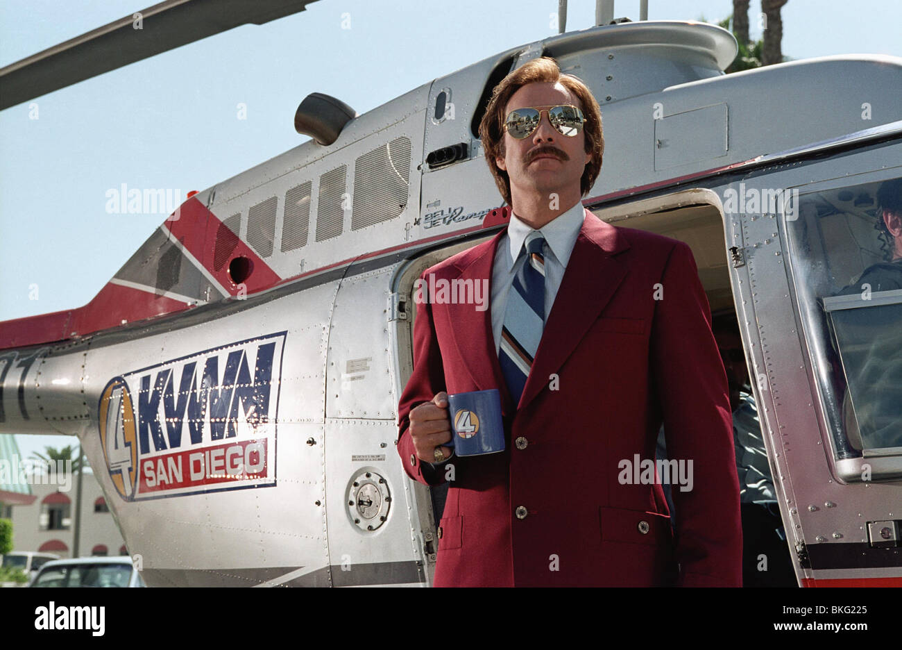 Présentateur : LA LÉGENDE DE RON BURGUNDY (2004) Will Ferrell 001-02 ANCH Banque D'Images