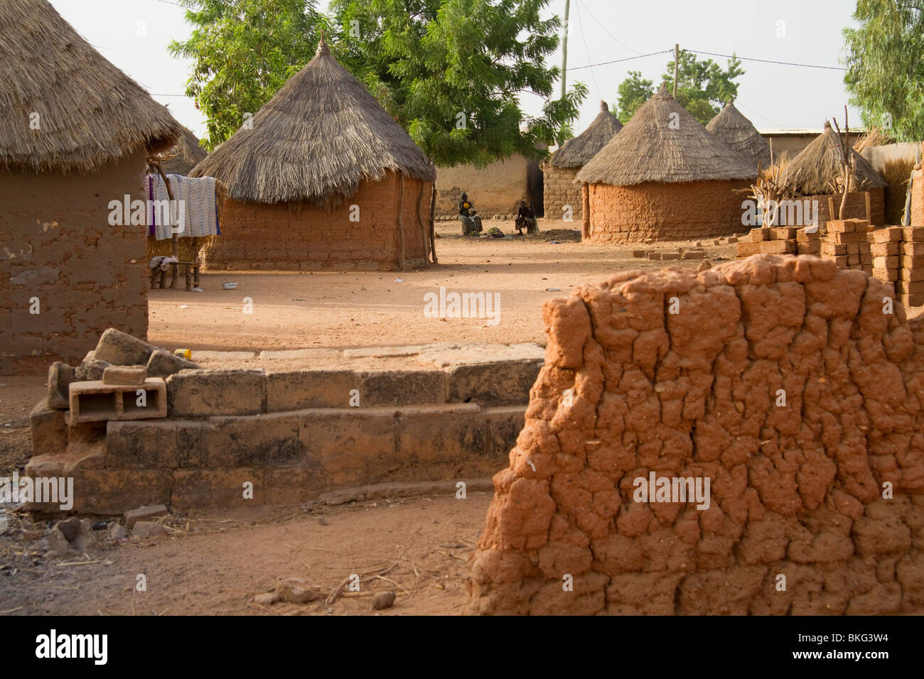 Un village camerounais, nord du Cameroun Banque D'Images