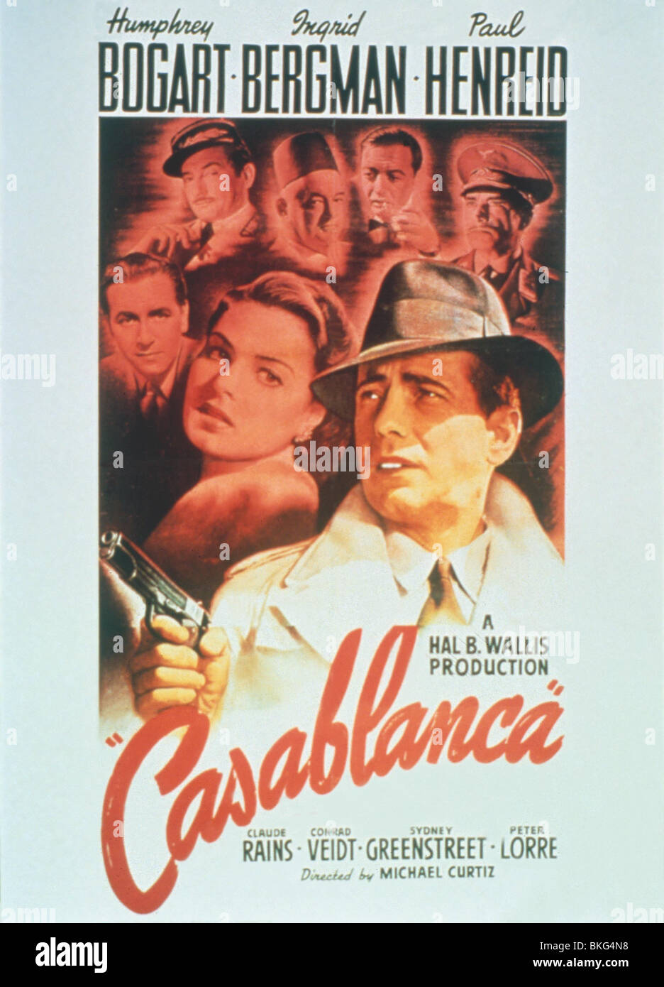 CASABLANCA -1942 POSTER Banque D'Images